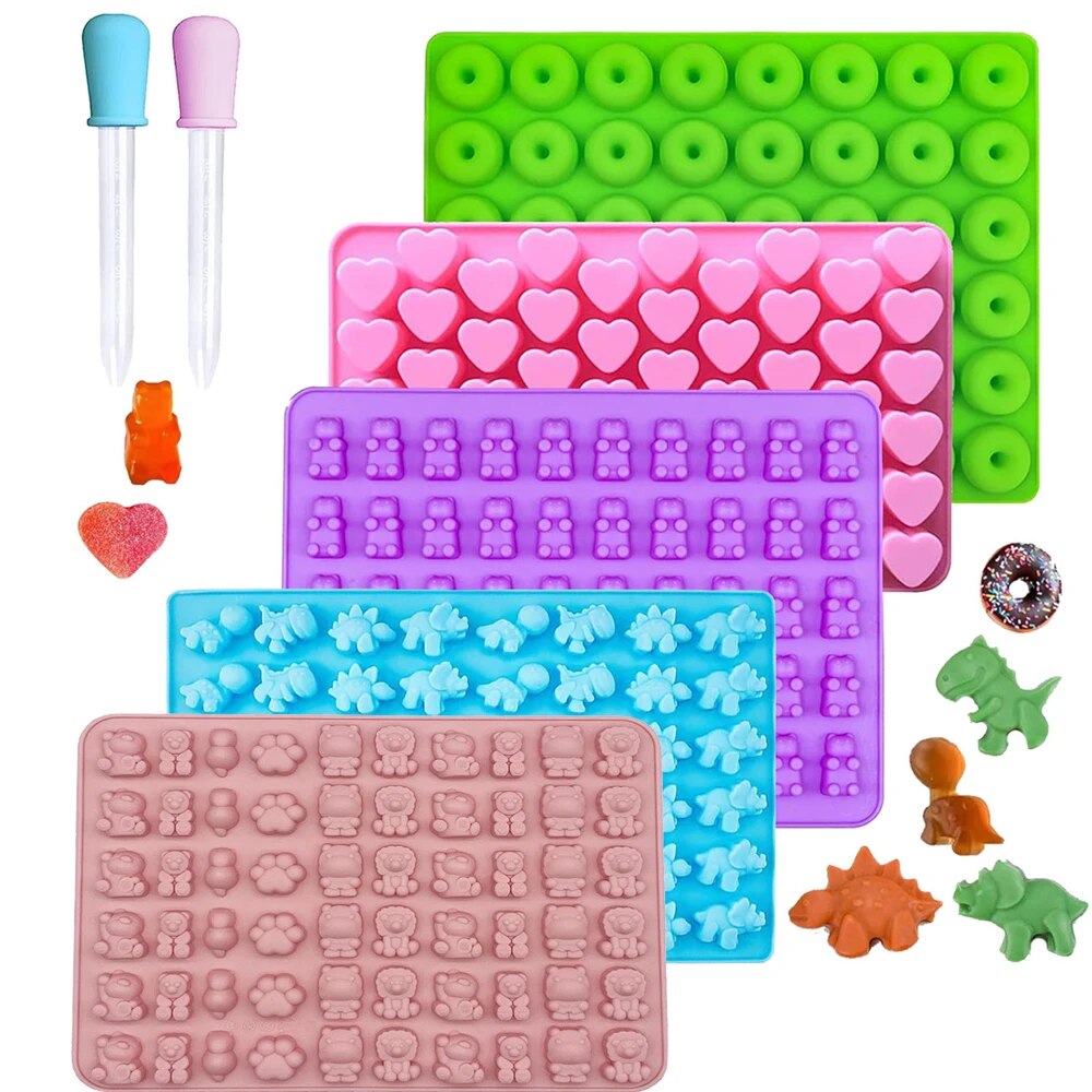 Donut Mold Silicone - Sakızlı Ayı Kalıpları Silikon Mini Çikolata