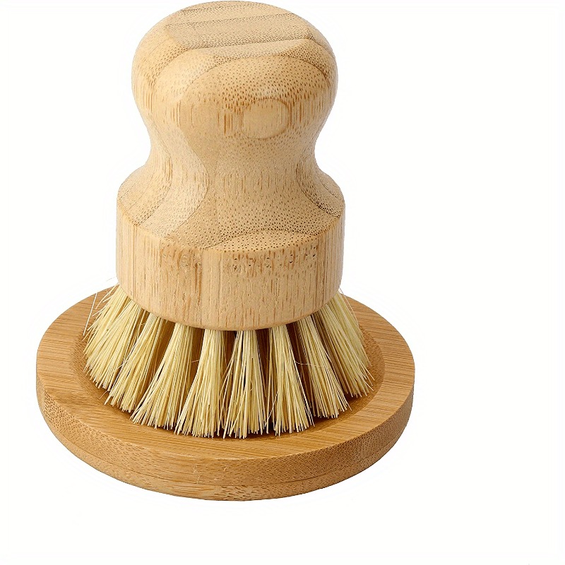 Cast Iron Corn - Bambu Bulaşık Fırçası Sabunluk Mutfak Ahşap