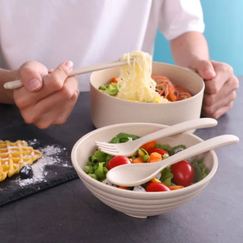 Dim Sum Basket - Büyük Kapasiteli Buğday Samanı Pirinç Kasesi