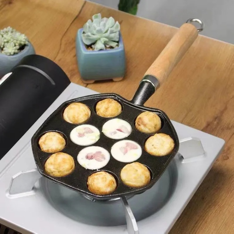Pişirme Takoyaki Pan 14 delik  - Cast Iron Corn incelemesi ve fiyatı