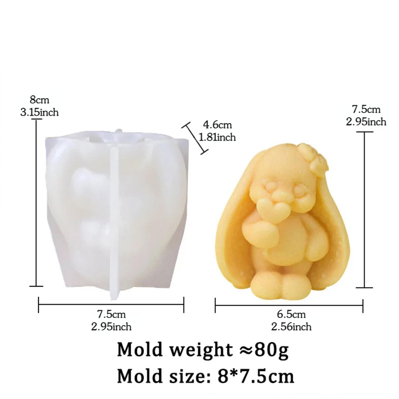 3D Uzun kulaklı Tavşan Silikon - Bunny Cake Mold incelemesi ve fiyatı