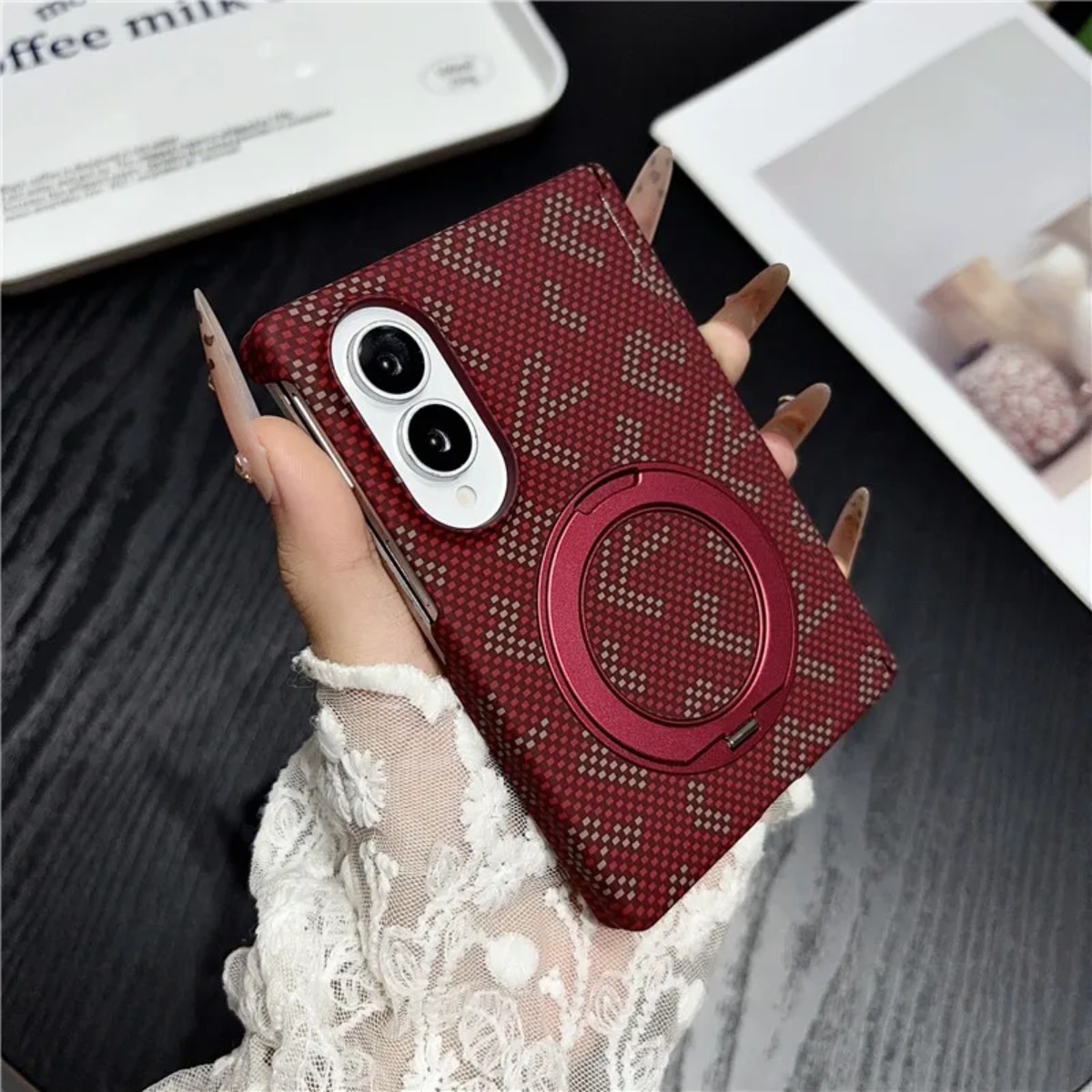 Karbon Fiber Deri 360 Derece D - Taco Stand Holder incelemesi ve fiyatı
