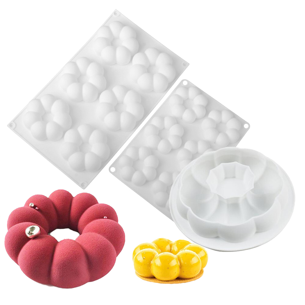 1 veya 6 Bölmeli Petal Şeklind - Donut Mold Silicone incelemesi ve fiyatı