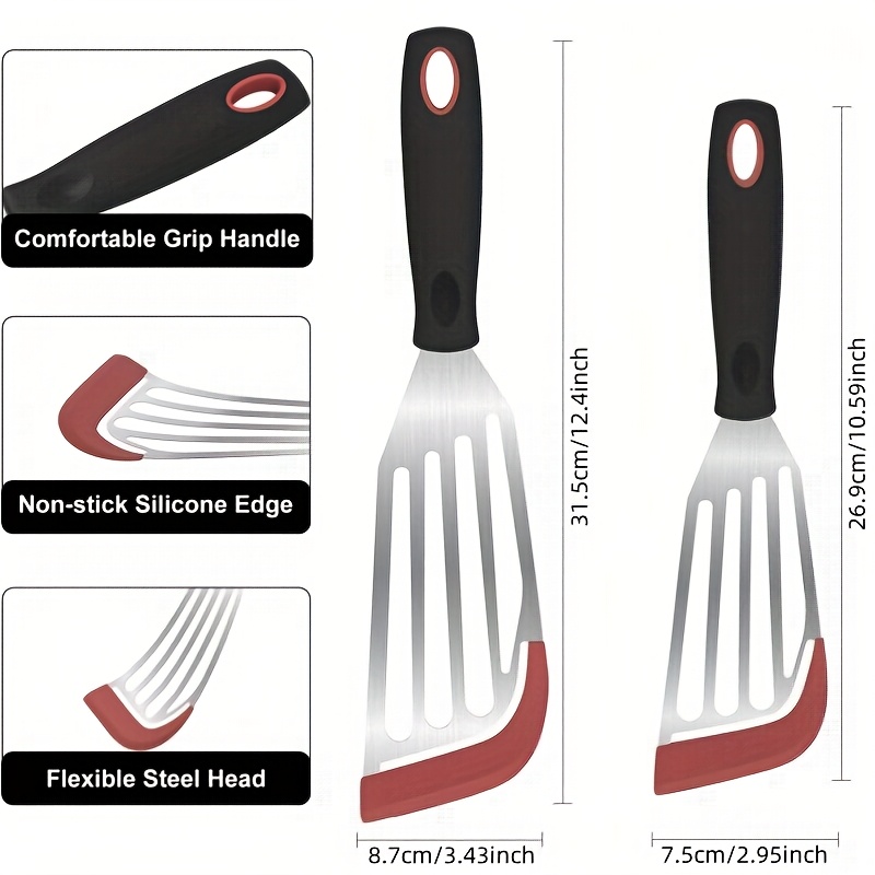 Paslanmaz çelik silikon spatul - Okonomiyaki Spatula incelemesi ve fiyatı